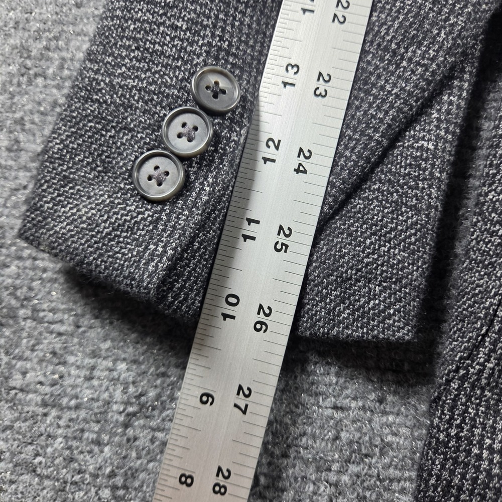 Jos A Bank Travel Jacket Men 48L Gray Blazer Wool Stretch Performance - Picture 7 of 8